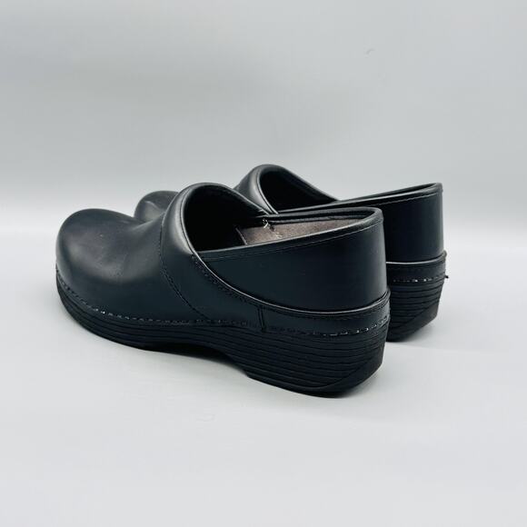 Dansko Shoes Womens 7.5 Black Leather LT Professional Clog Comfort Work Nursing - Picture 6 of 13